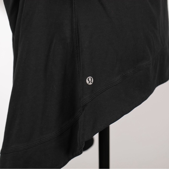 Lululemon 3/4 Sleeve Black Open-Front Cardigan, Size 6 (Very Good Condition) - Picture 4 of 7